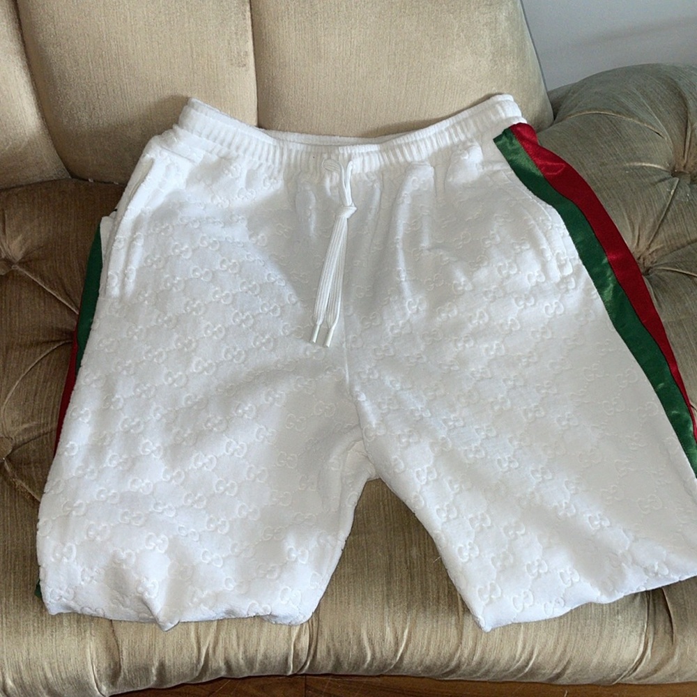 New Gucci mens terry cloth jogging pants - Picture 11 of 13